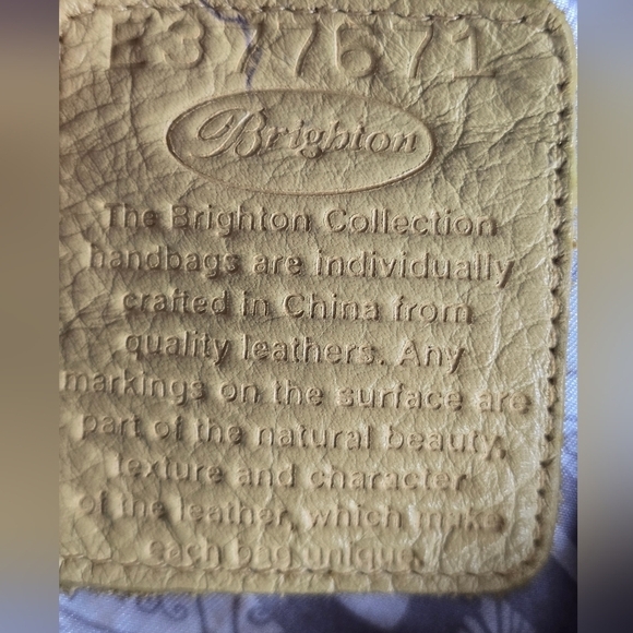 Brighton Shoulder Habdbag Women Single Strap Gold Snakeskin Print Medium Charm - Picture 14 of 16